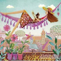 Pattern for beading Abris Art AC-540 Overlooking the roofs