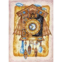 Cross stitch kit Abris Art AH-039 Cuckoo-clock