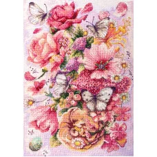 Cross stitch kit Abris Art AH-104 Pink Aurora
