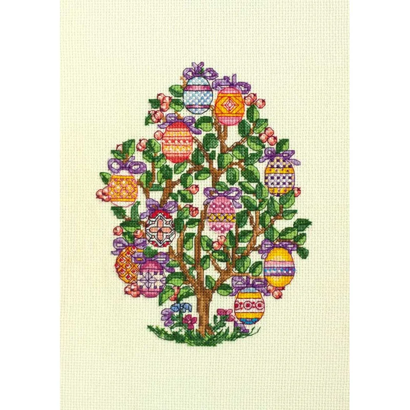 Cross stitch kit Abris Art AH-107 Easter tree