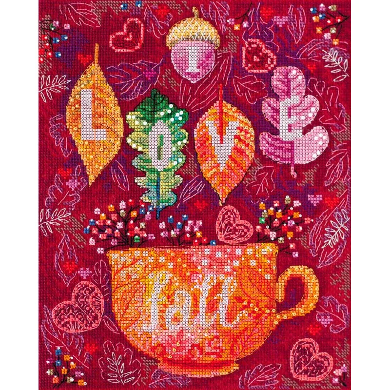 Cross stitch kit Abris Art AH-128 Colorful autumn