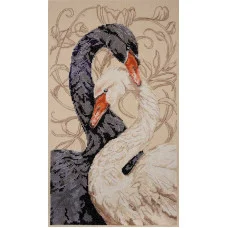 Cross stitch kit Abris Art AH-269 Swans of Love