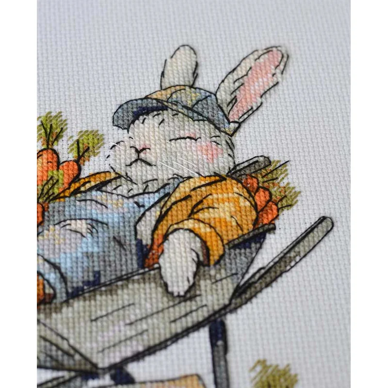 Cross stitch kit Abris Art AH-288 Carrots for free