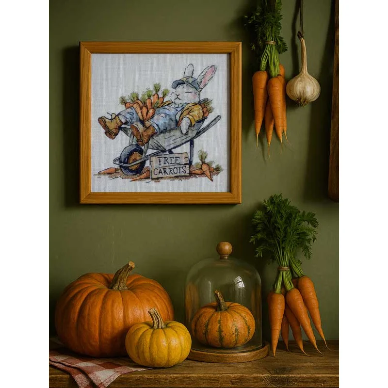Cross stitch kit Abris Art AH-288 Carrots for free