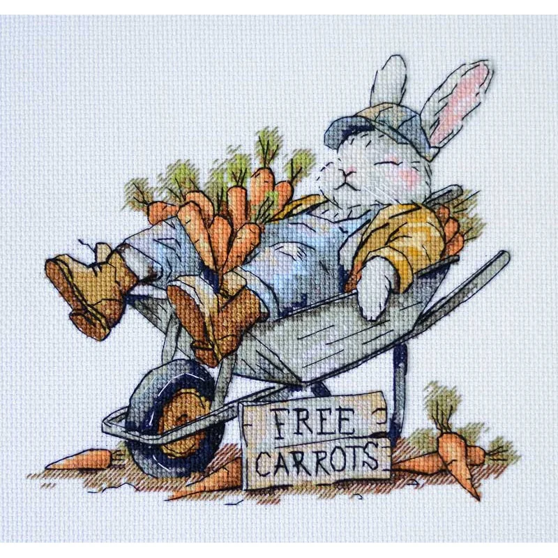 Cross stitch kit Abris Art AH-288 Carrots for free