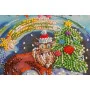 Mid-sized bead embroidery kit Abris Art AMB-075 Happy winter