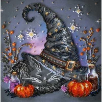 Mid-sized bead embroidery kit Abris Art AMB-123 A witch's dream