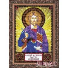 The kit for a bead stiching mini icons of saints Holy Platon Abris Art AAM-137