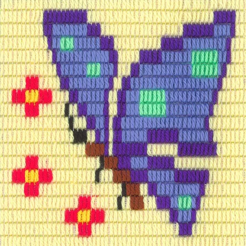 Набор для вышивания вертикальным стежком Stitch me I-049 Бабочка