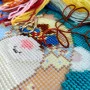 Pillow for embroidery half-cross Charіvnytsya V-373 Bear in a hat