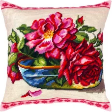 Pillow for embroidery half-cross Charіvnytsya V-453 Enchanting Roses