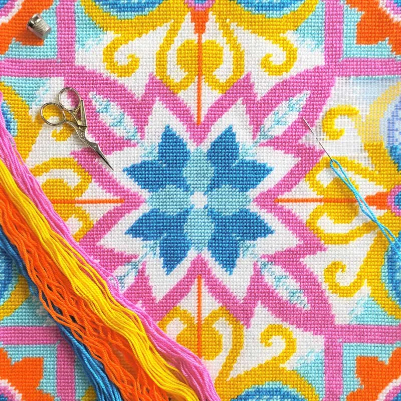 Pillow for embroidery half-cross Charіvnytsya V-465 Tutti frutti