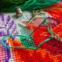 Pillow for embroidery half-cross Charіvnytsya V-474 Poinsettia