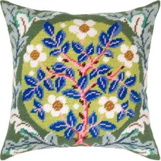 Pillow for embroidery half-cross Charіvnytsya V-476 Rose Wreath