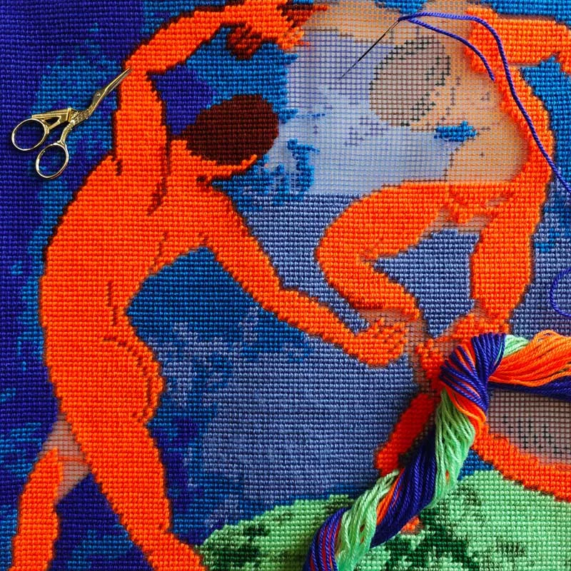 Pillow for embroidery half-cross Charіvnytsya V-487 Dance