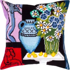 Pillow for embroidery half-cross Charіvnytsya V-490 The Daisies