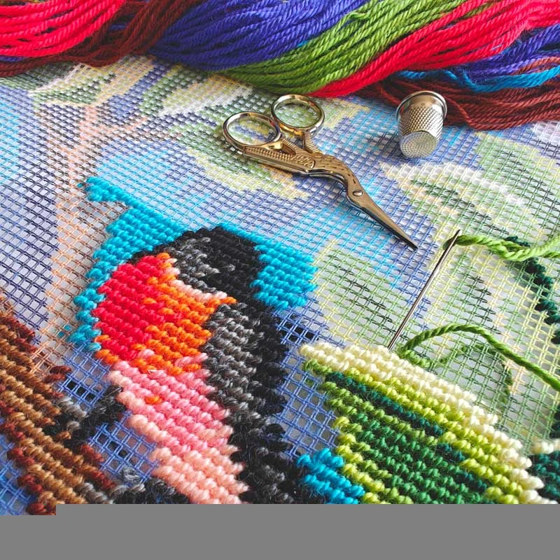 Pillow for embroidery half-cross Charіvnytsya V-493 Bullfinch. Tree