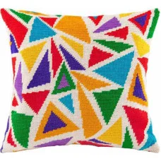 Pillow for embroidery half-cross Charіvnytsya V-87 Rainbow stained-glass windows