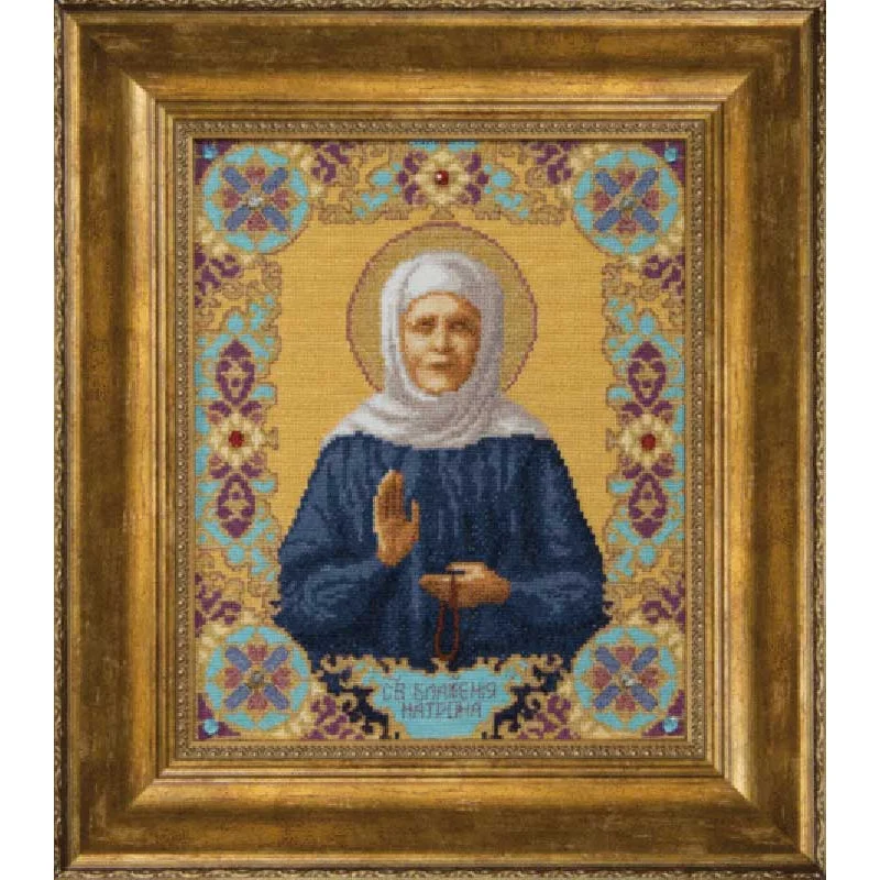 Cross stitch kit Momentos Magicos M-144 Icon of the Holy Blessed Matrona of Moscow