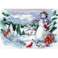 Cross Stitch Kits Classic Design 4376 Friends of the Snowman