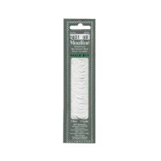 Cotton thread for embroidery Madeira 2401 White