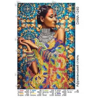 Pattern for beading DANA-1240 African style