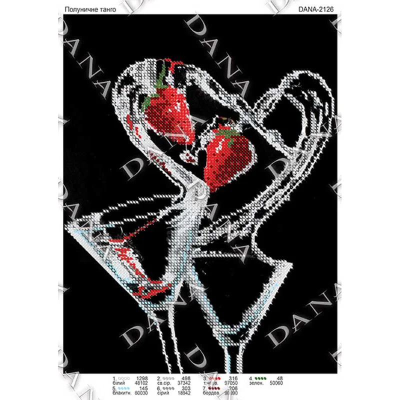Pattern beading DANA-2126 Strawberry Tango