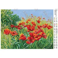 Cхема для вышивки бисером  ДАНА-2132 Багровые акценты