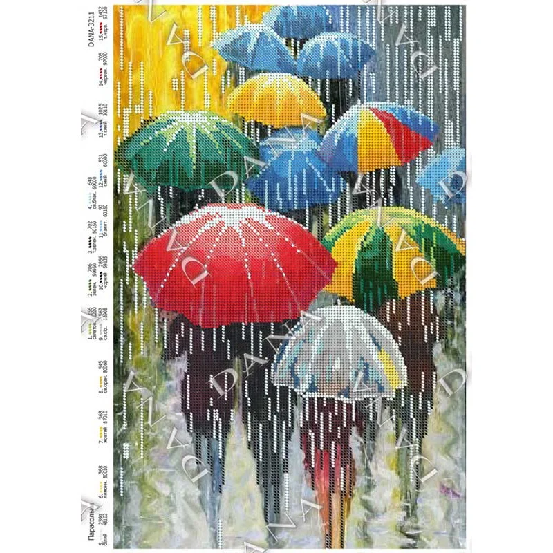 Pattern beading DANA-3211 Umbrellas