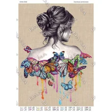 Pattern beading DANA-3548 Winged by butterflies