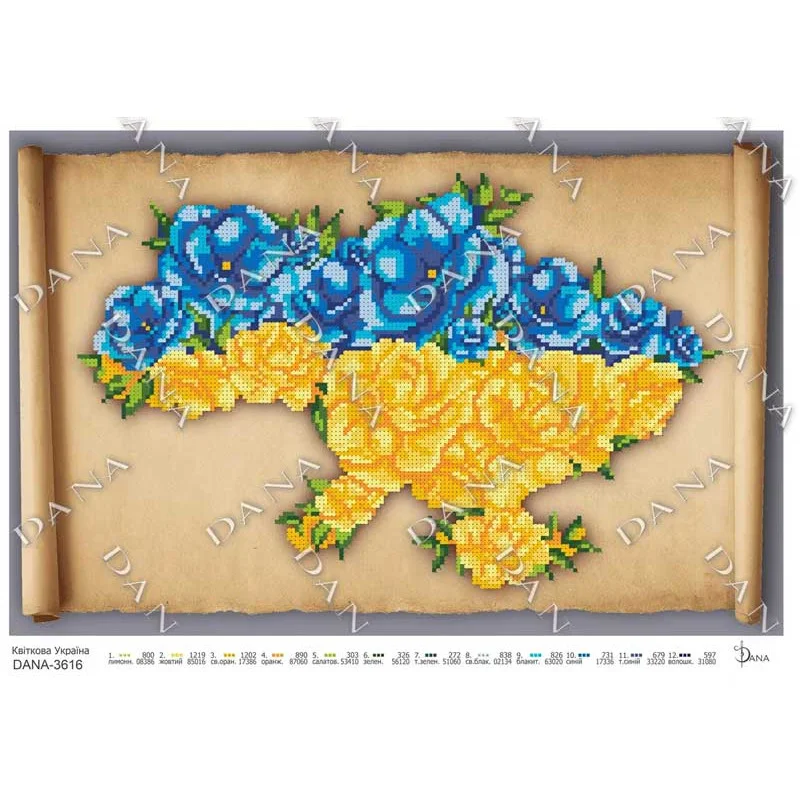 Pattern beading DANA-3616 Flower Ukraine!