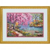 Cross Stitch Kits Dimensions 70-35374 Cherry Blossom Creek