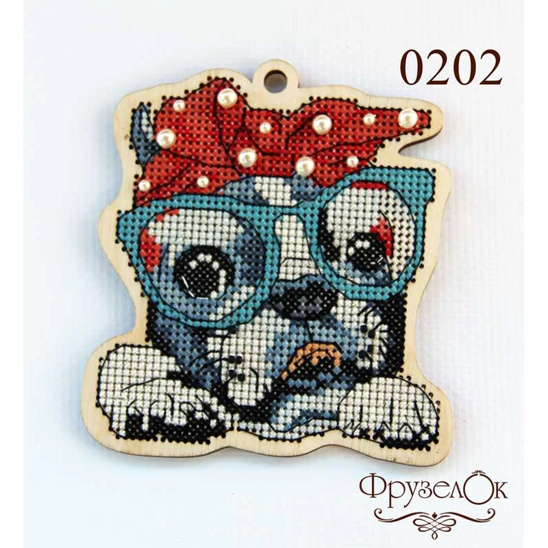 Cross stitch kit on wooden base FruzelOk 0202 Mariyka (out of production)