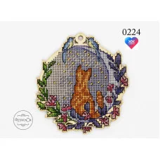 Cross stitch kit on wooden base FruzelOk 0224 Fedor