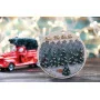 Cross stitch kit on wooden base FruzelOk 1017 Winter forest