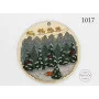 Cross stitch kit on wooden base FruzelOk 1017 Winter forest
