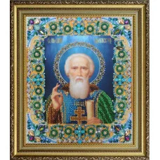 Beadwork Set Pictures Beaded Р-410 Icon St. Sergius of Radonezh
