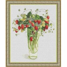 Cross Stitch Kits OLanTА VN-035 A bouquet of strawberries