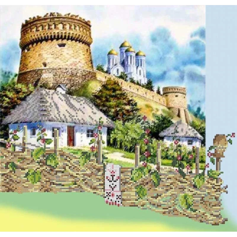 Beadwork Pattern Pictures Beaded S-077 Ukraine Fortress