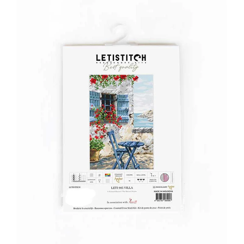 Набор для вышивки крестом LetiStitch L985 ВИЛЛА