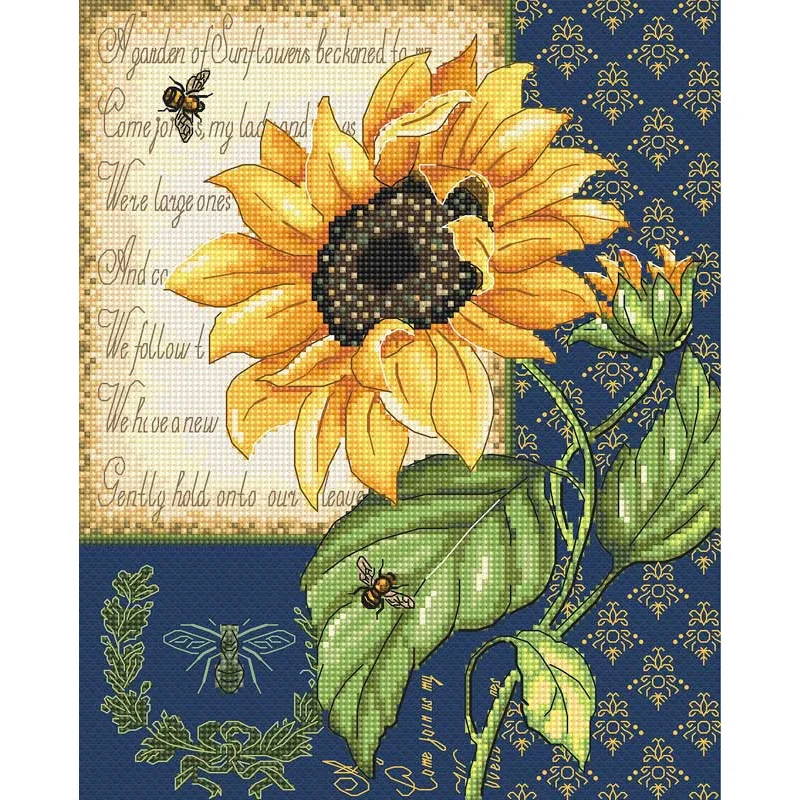 Cross Stitch Kits LetiStitch L998 Sunflower Melody