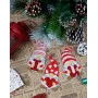 Новогодняя игрушка для вышивки нитками Luca-S JK031 Гномы на День Святого Валентина