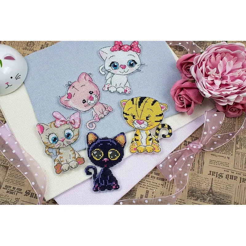 Christmas toy Embroidery thread Luca-S JK033 Cats