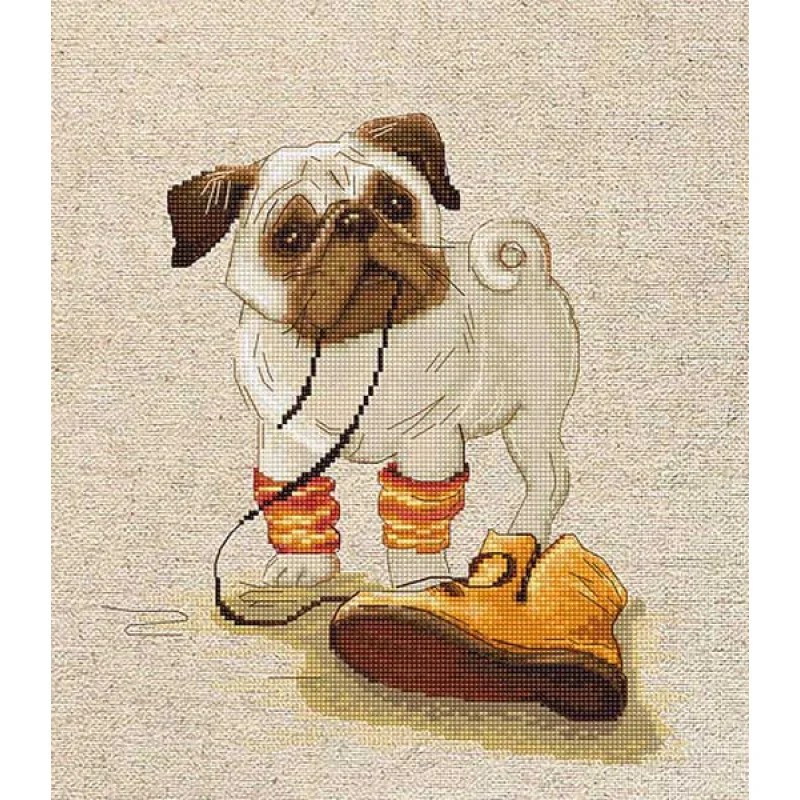 Cross Stitch Kits Luca-S B1122 Pug