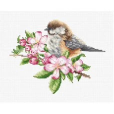 Cross Stitch Kits Luca-S B1194 The tit on the branch