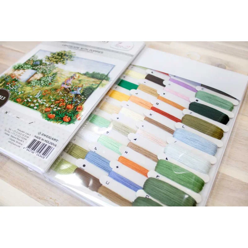 Cross Stitch Kits Luca-S BU4013 Landscape with poppies