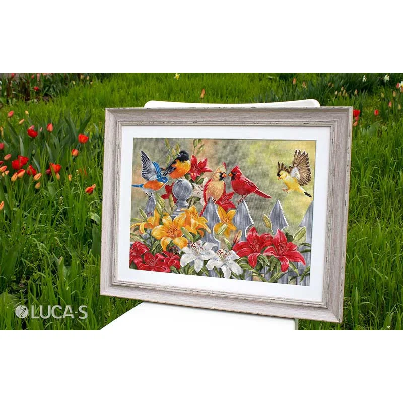 Cross Stitch Kits Luca-S BU5024 Birds and Lilies
