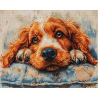 Cross Stitch Kits Luca-S BU5058 Cocker spaniel