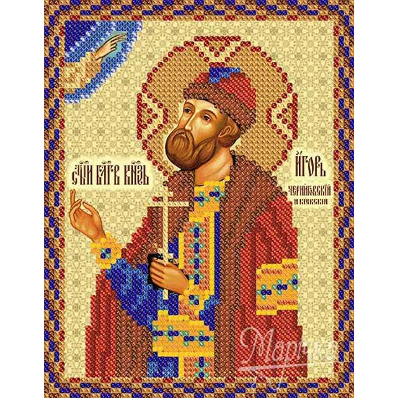 Pattern beading icon Marichka RIP-5027 St. Blg. Book. Igor