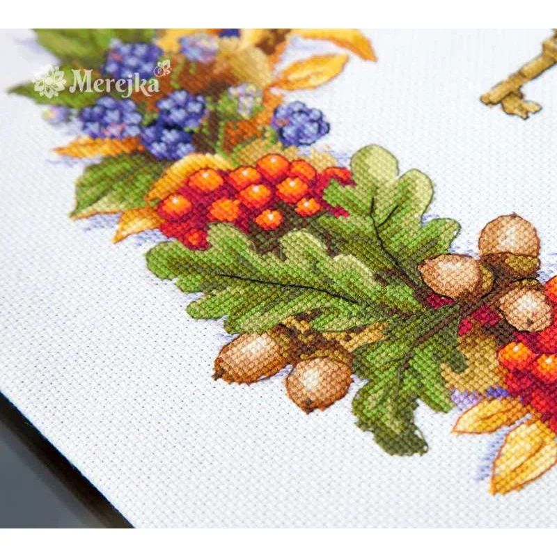 Cross Stitch Kits Merejka K-99 Autumn Wreath
